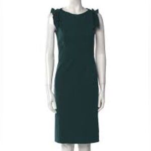 Akris Punto Ruffle Sleeveless Sheath‎ Dress